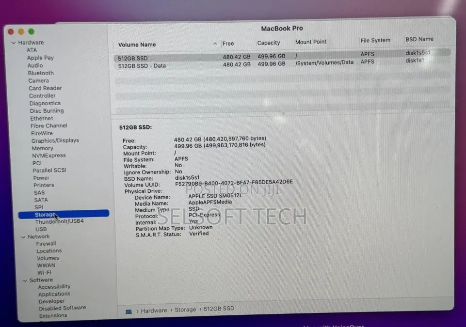 Laptop Apple MacBook Pro 2016 16GB Intel Core i7 SSD 512GB
