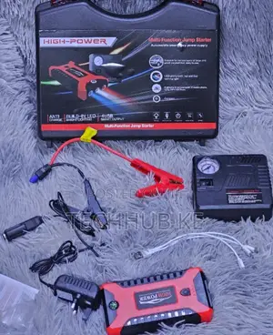 Car Jump Starter With Air Compressor & LED Light