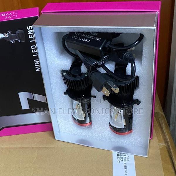 H4 Y7 LED Mini Projector Headlight Bulbs Dual Beam Upgrade