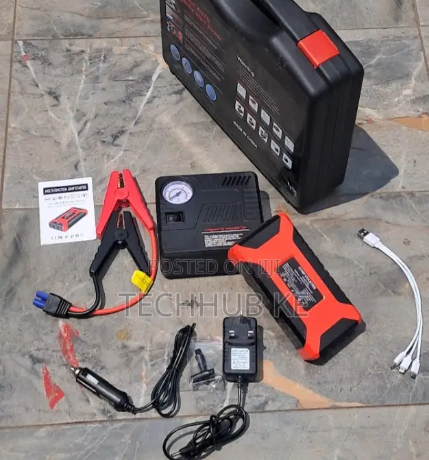 Car Jump Starter Power Bank 12V With Air Pump