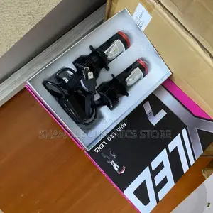 . Y7 H4 LED Projector Lens Car Headlight Bulb Set