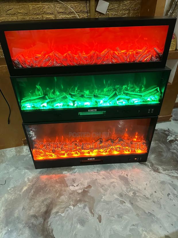 1mtr by 50cms RGB With Bluetooth Heated Fireplace
