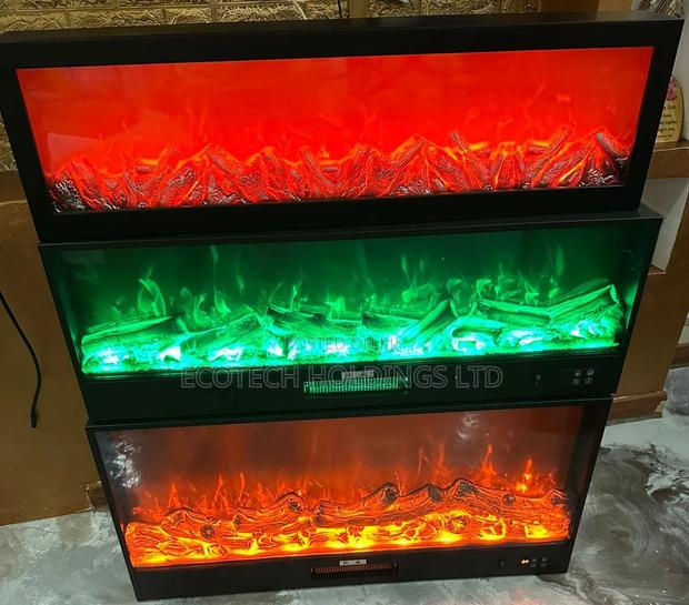 1mtr by 50cms RGB With Bluetooth Heated Fireplace - thumbnail 2