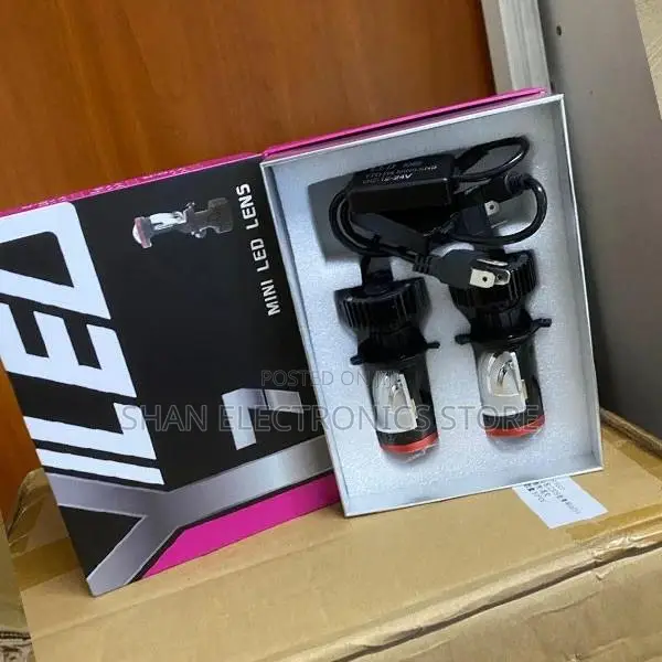 H4 Y7 Super Bright LED Mini Projector Headlight Bulbs