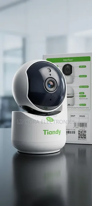 Tiandy 4MP Smart Indoor CCTV Camera - One-Touch Call & Auto Tracking