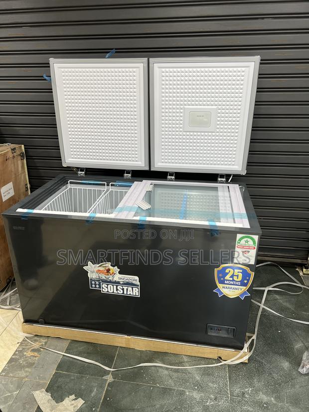 Solstar 342L Double-Door Refrigerator