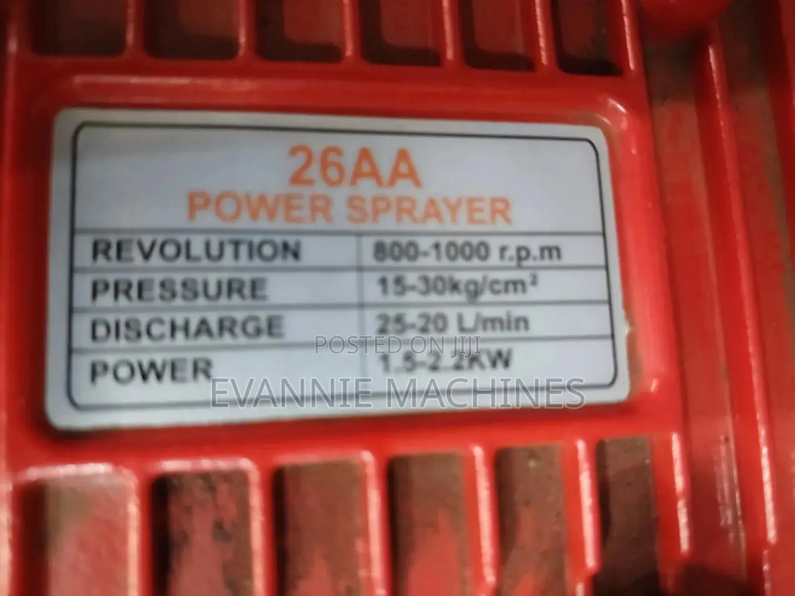 Kunda Gasoline Engine Sprayer 7.5hp 4 Stroke