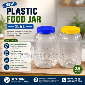 10pcs Plastic Food Jar 2.6l