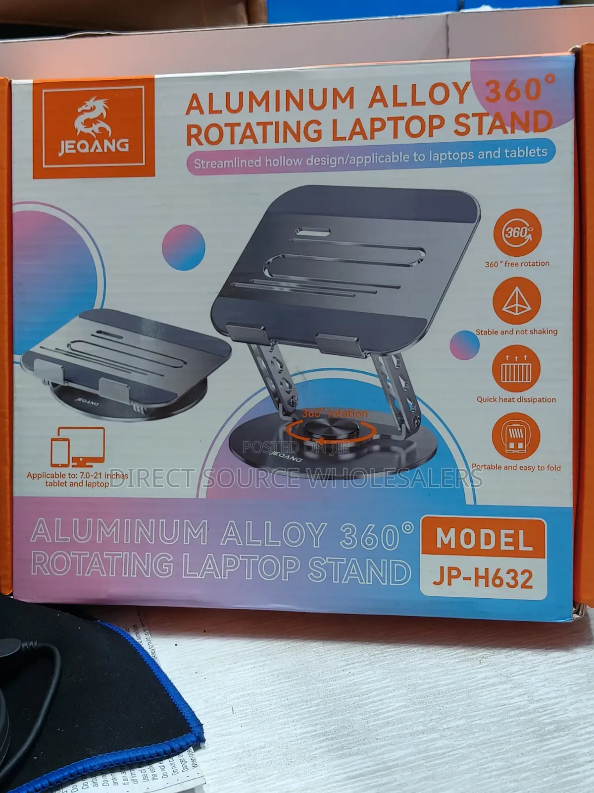 Jeqang Adjustable Rotating Laptop Stand