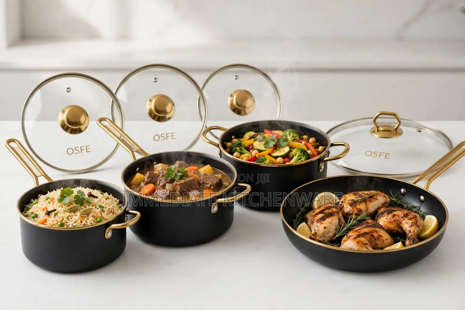 High Quality Nonstick Granite 7pcs Set