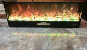 1mtr by 35cms RGB With Bluetooth 7 Color Heated Fireplace