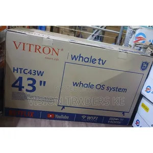 Vitron 43inch Smart Whale Os System Frameless TV With Bluetooth HTC43W
