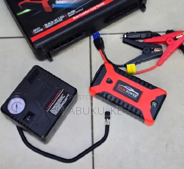 12V 99800mAh Lithium Car Jump Starter Power Bank Emergency Kit