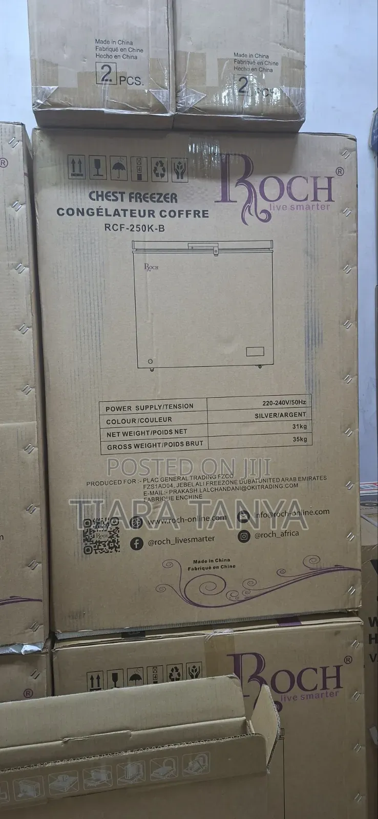Roch 200 Litres Chest Freezer RCF 250k B