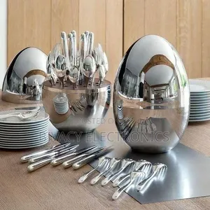 Cutlery Set Eggshell 36pc Executive Set 9 Dinner Knives, 9 Dinner Fom