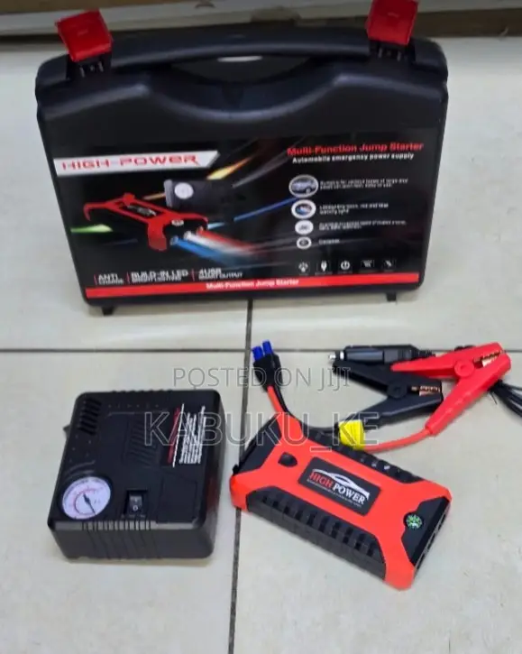 New Car Portable Jump-Starter Kit With Air Compressor