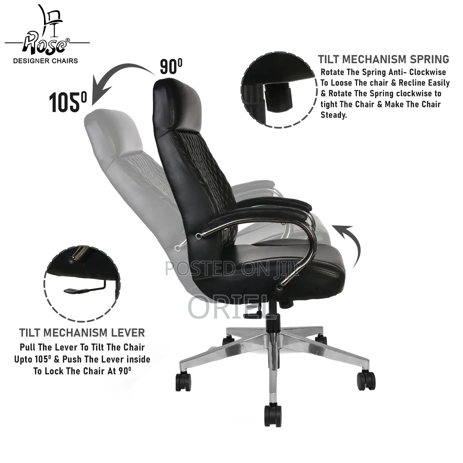 Office Chair : Adjustable Executive Chair