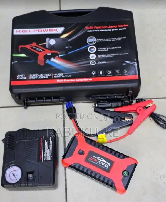 New Car Portable Jump-Starter Kit With Air Compressor
