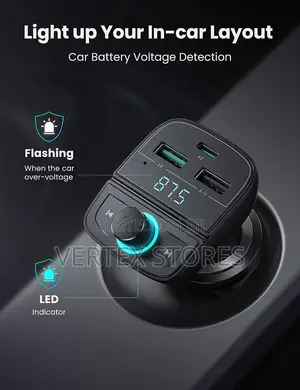 UGREEN CD229 Bluetooth Car Charger FM Transmitter