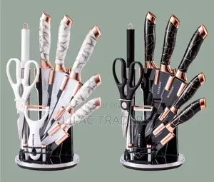Marble Kitchen Knife Set Stainless Steel Knives Inv