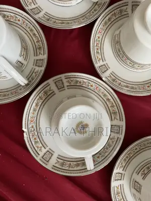 MTK China Pastel Floral Gold Trim Dinner Plates,cups,saucers Japan:82