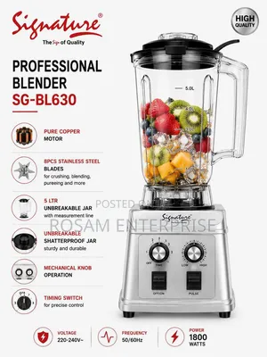 Signature Commercial Blender 5Litres  🔥 1800W