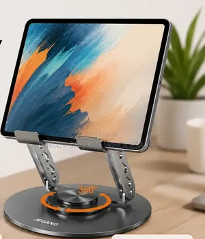 Jeqang Aluminium Alloy Laptop Stand – 360° Rotating & Adjustable