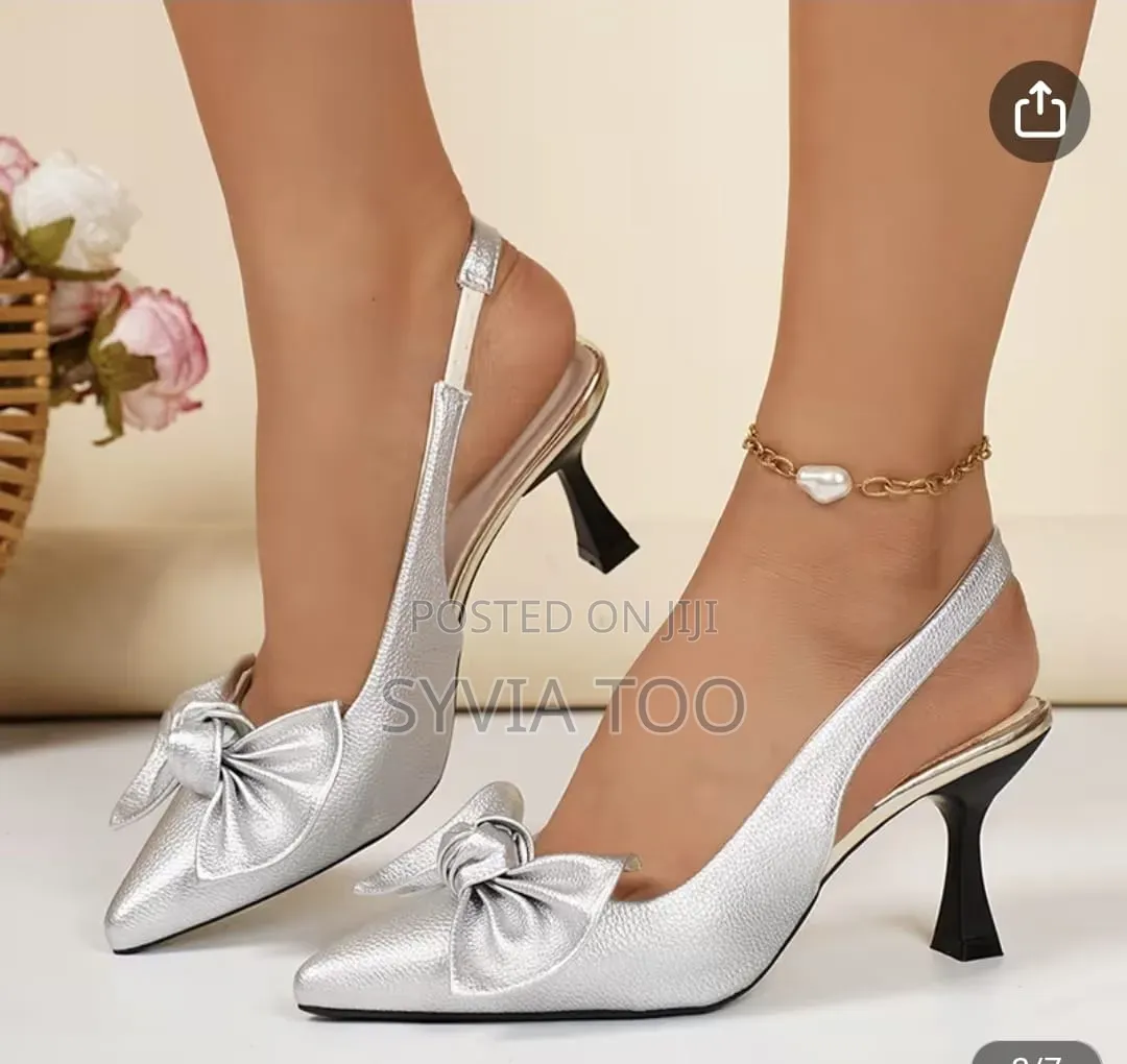 Bowtie Ladies Slingback Heels
