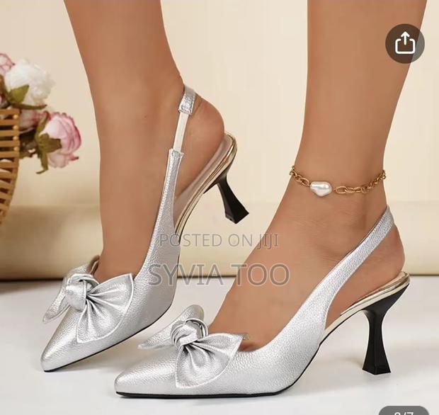 Bowtie Ladies Slingback Heels