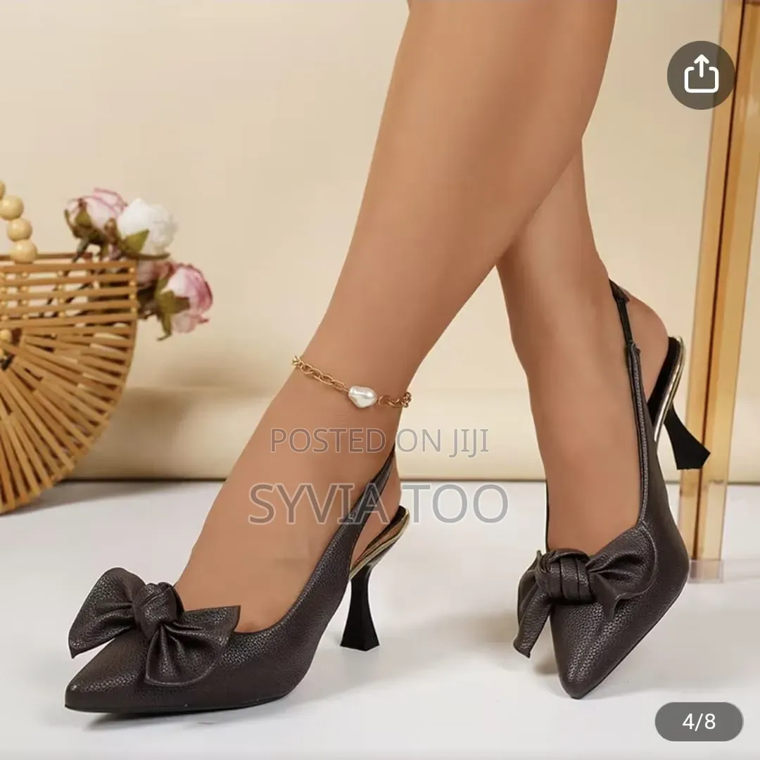 Bowtie Ladies Slingback Heels