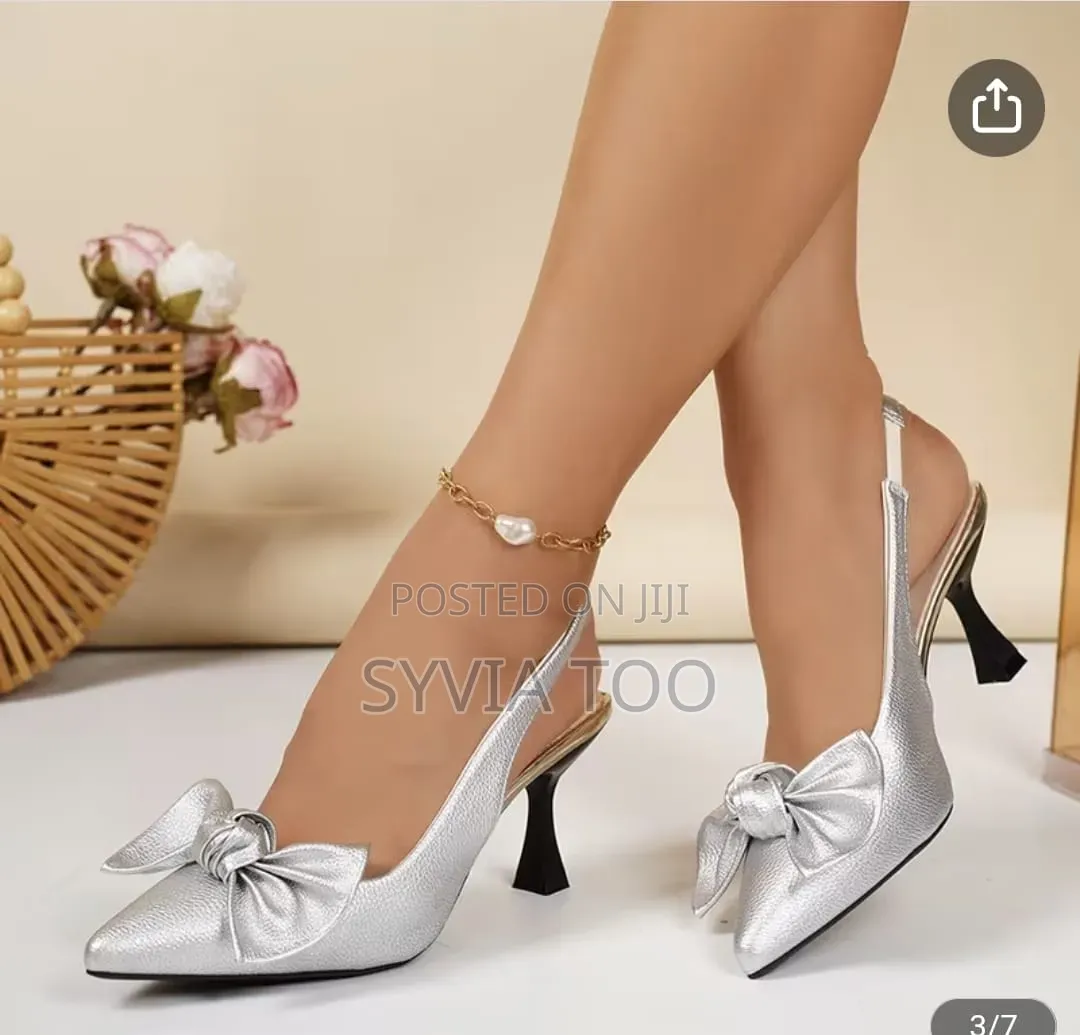 Bowtie Ladies Slingback Heels