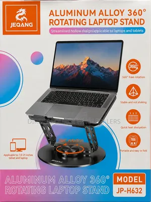 Jeqang Aluminium Alloy Rotating Laptop Stand