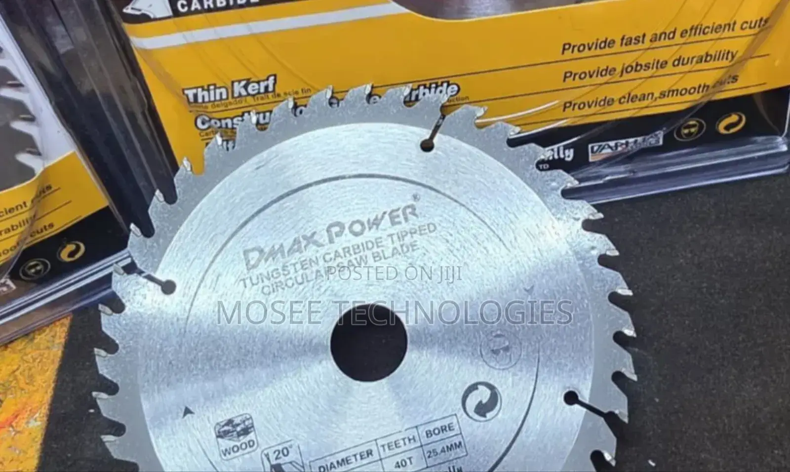 DMAX Power 9" 60T Tungsten Carbide Circular Saw Blade