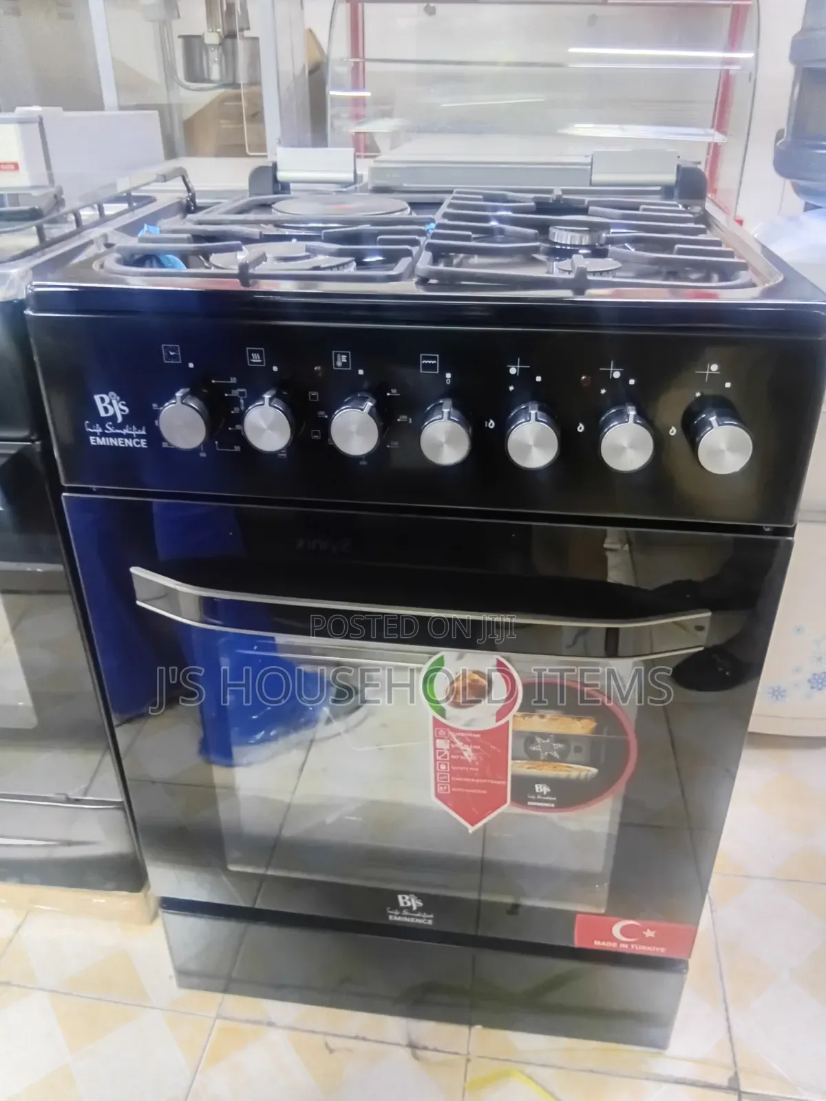 BJS Eminence 60×60 3G(1 Wok) + 1E, Electric Oven With Turbo Fan