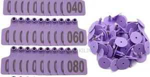 Strong Plastic Ear Tags Numbered Medium for Cattles