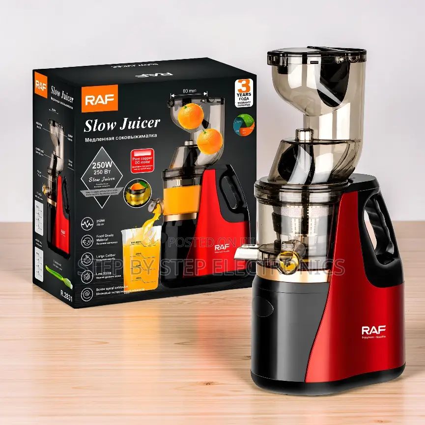 Maximum Juice Yield RAF R.2831 400Ml Slow Juicer Juice Extractor