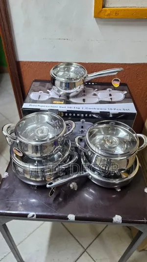 10 Pieces Edenburg EB-2421 Stainless Steel  Cookware Set