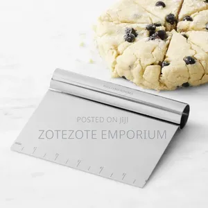 25cm & 15cm Stainless Steel Dough Cutter/Bench Scraper/Pastry Scraper