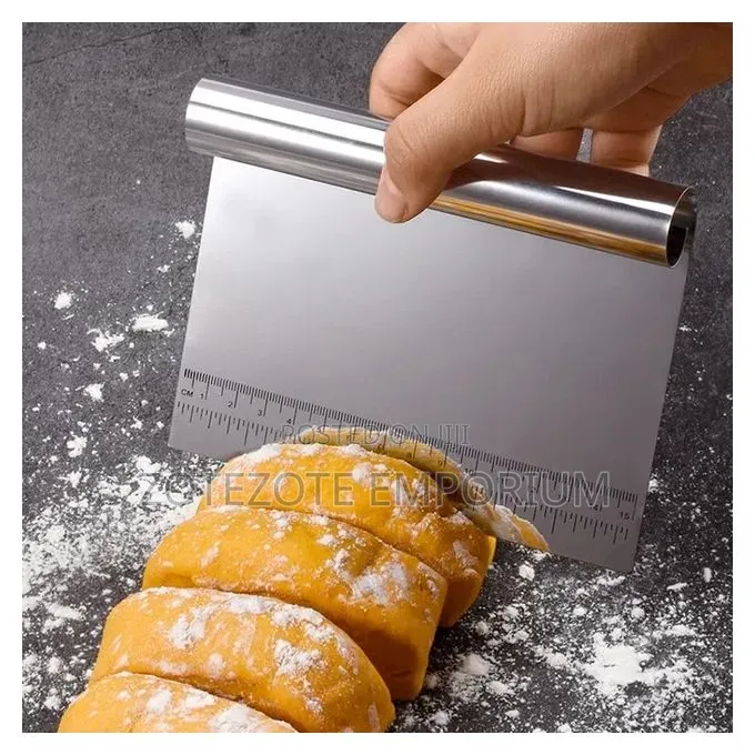 25cm & 15cm Stainless Steel Dough Cutter/Bench Scraper/Pastry Scraper