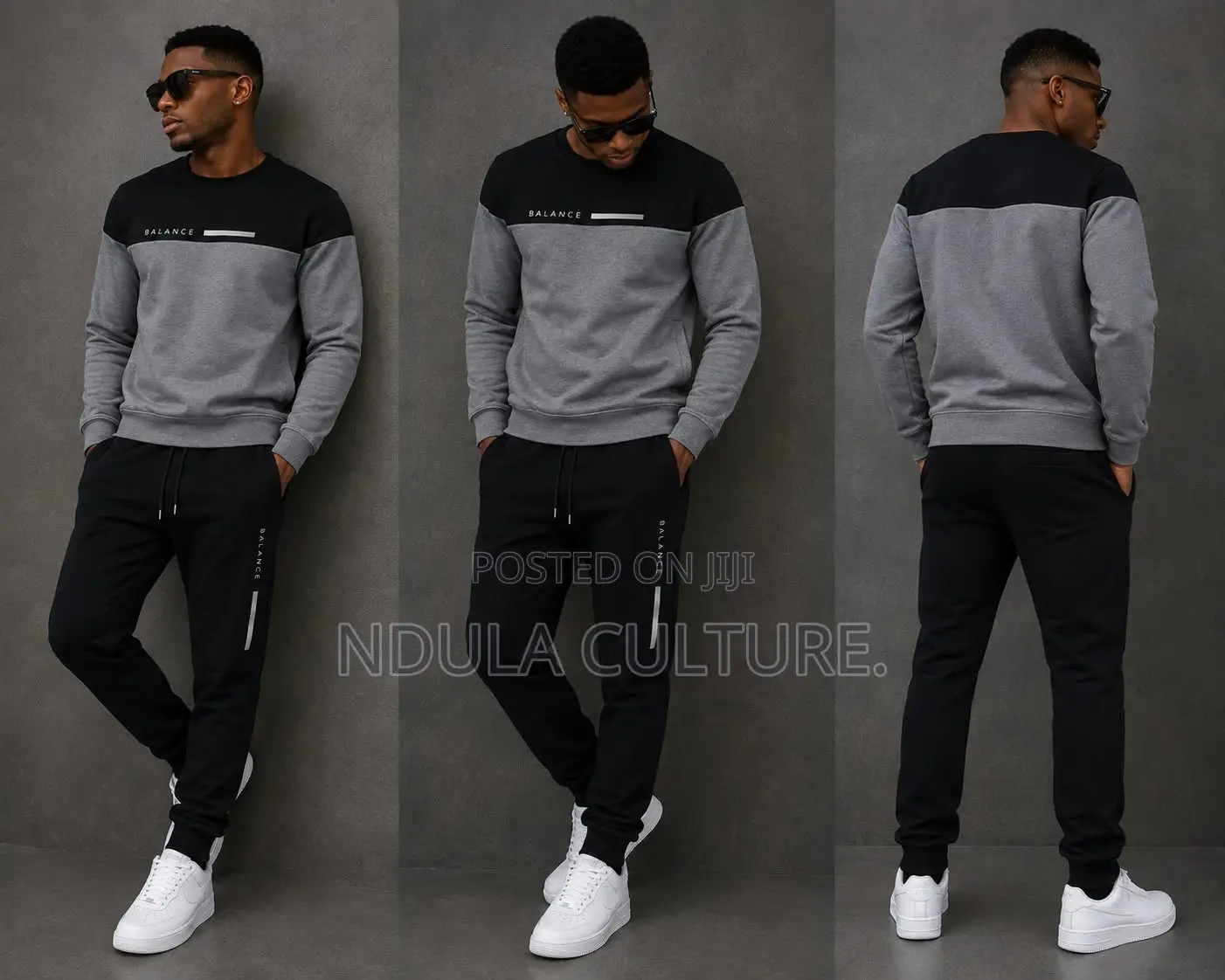 Balance /Prada Authentic Two Piece Men Tracksuits
