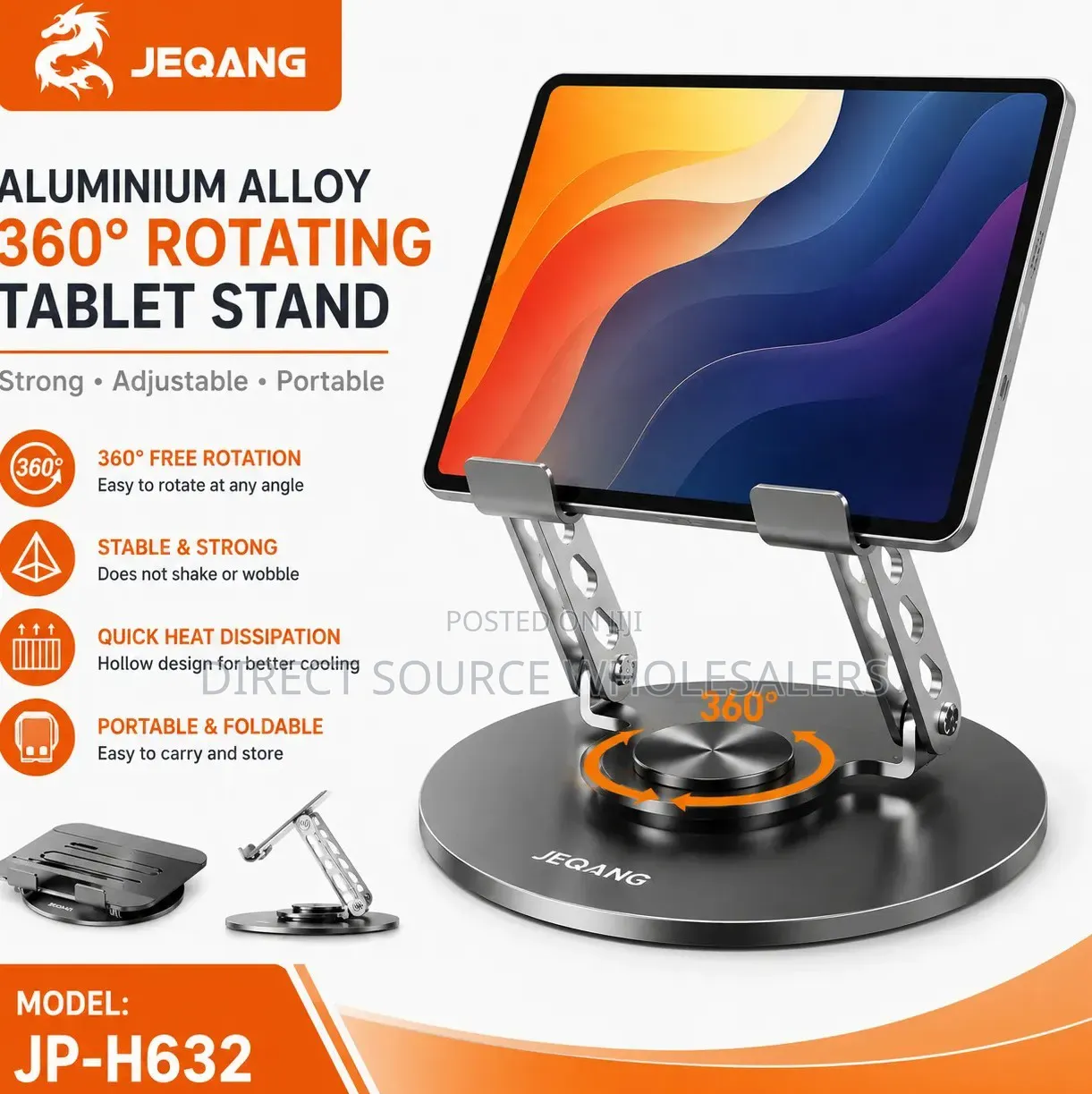 Heavy Duty Aluminium Laptop Stand