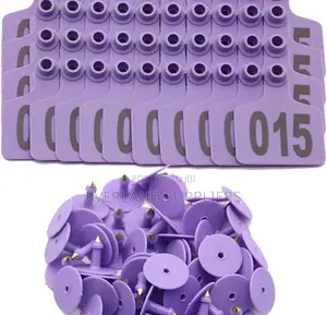 Complete Cows Identification Numbered Ear Tags - Medium
