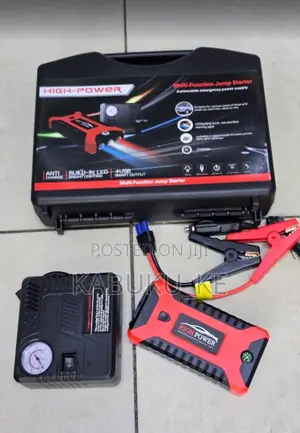 Car Jump Starter Kit With Air Compressor & Tyre Inflator – Portable