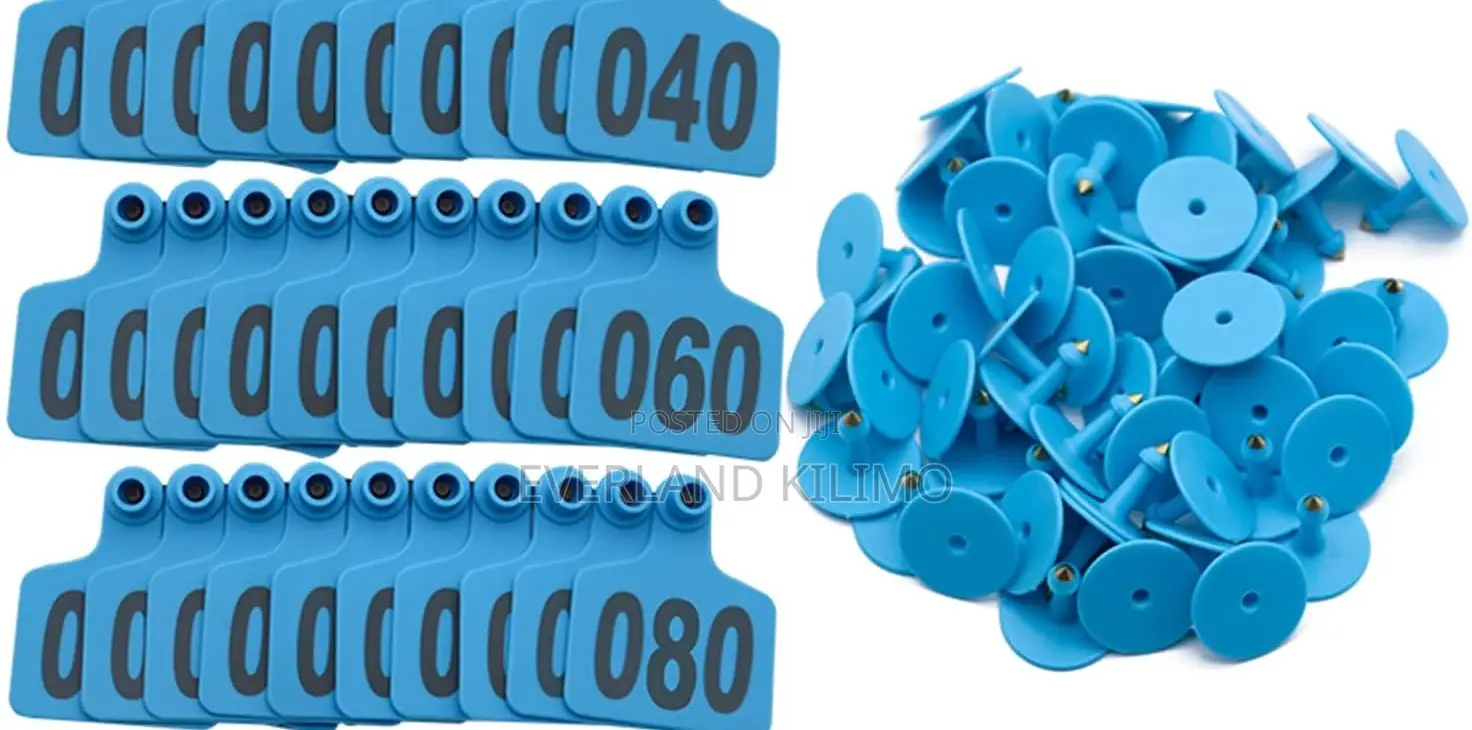 Secure Tag Attachment Numbered, Medium and Blue