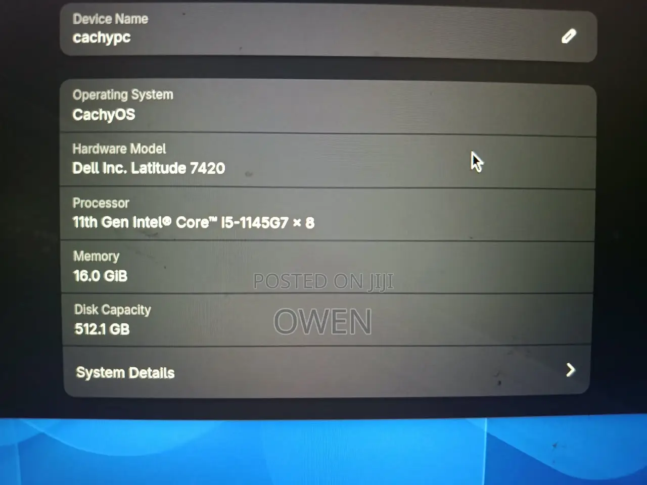 Laptop Dell Latitude 7420 16GB Intel Core i5 SSD 512GB