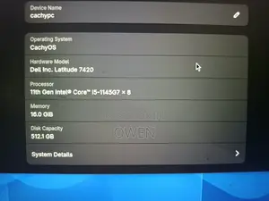 Laptop Dell Latitude 7420 16GB Intel Core i5 SSD 512GB