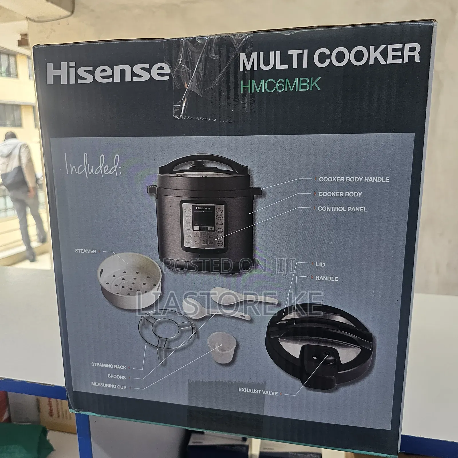 Hisense 6L Multi Cooker HMC6MBK – 1000W Electric Pressure Cooker