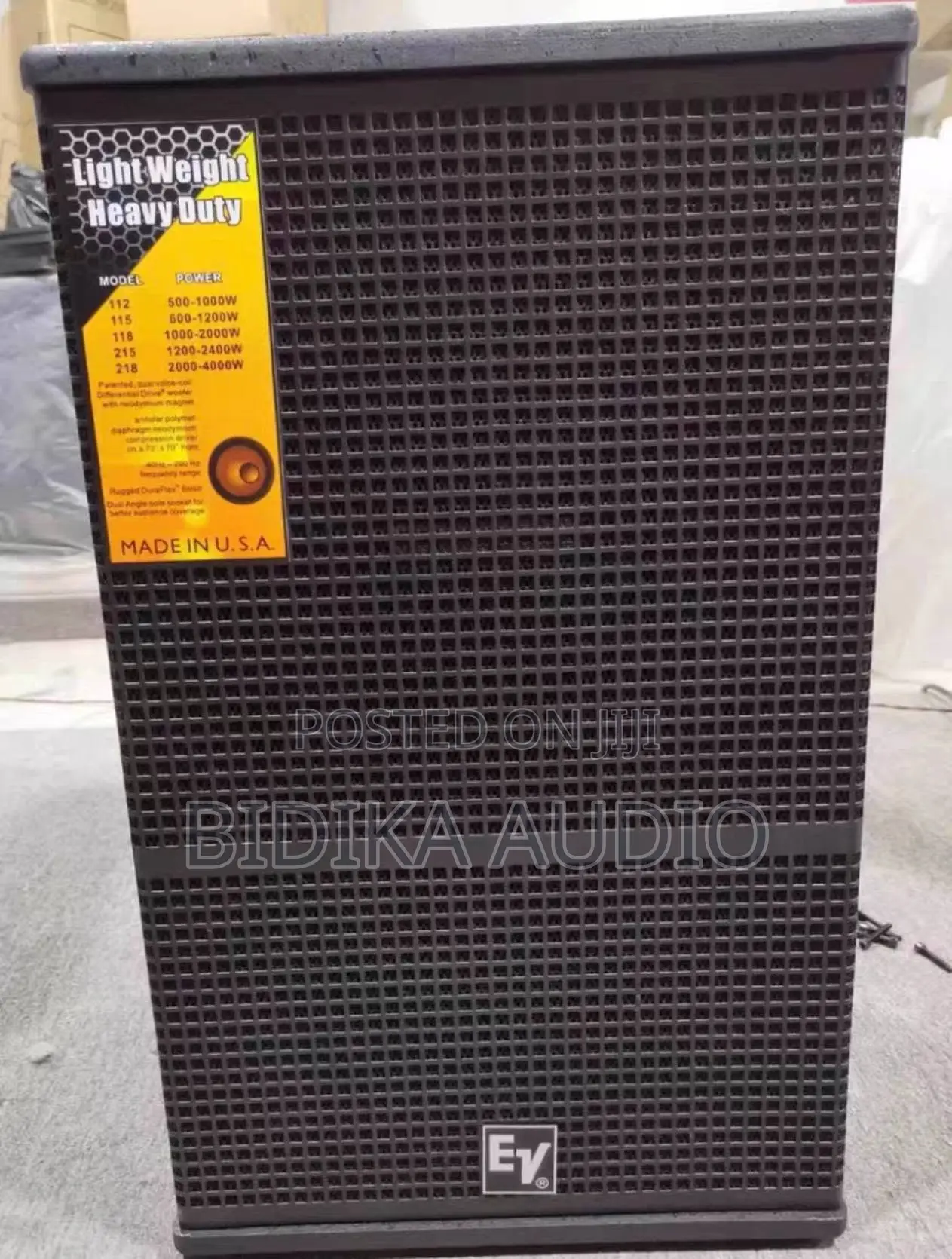 Electro-Voice (EV) Single 15" 2-Way Professional Passive PA Speaker