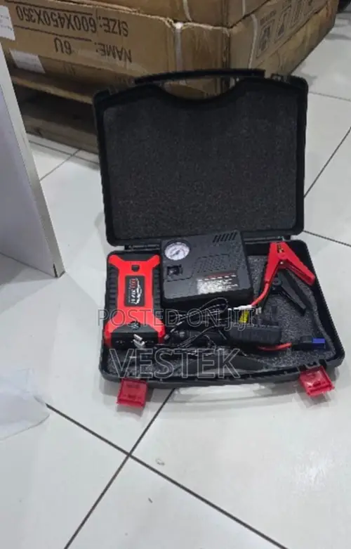 Multi-Function 12V Portable Car Jump Starter With Tyre Inflator