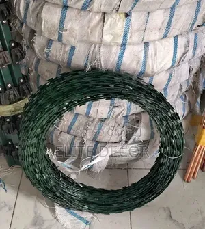 Jungle Green Galvanised Razor Wire